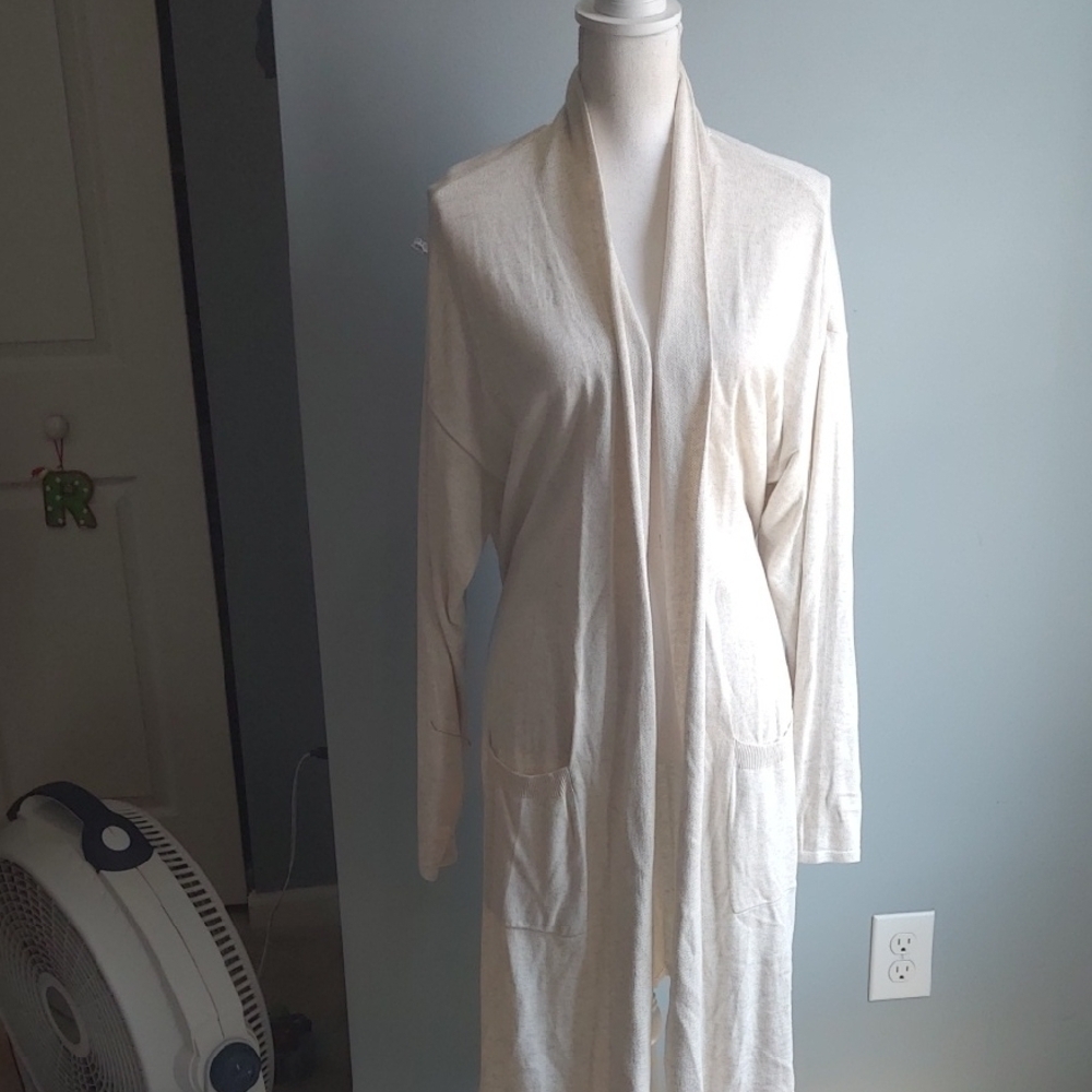 Jason Wu tan belted cardigan